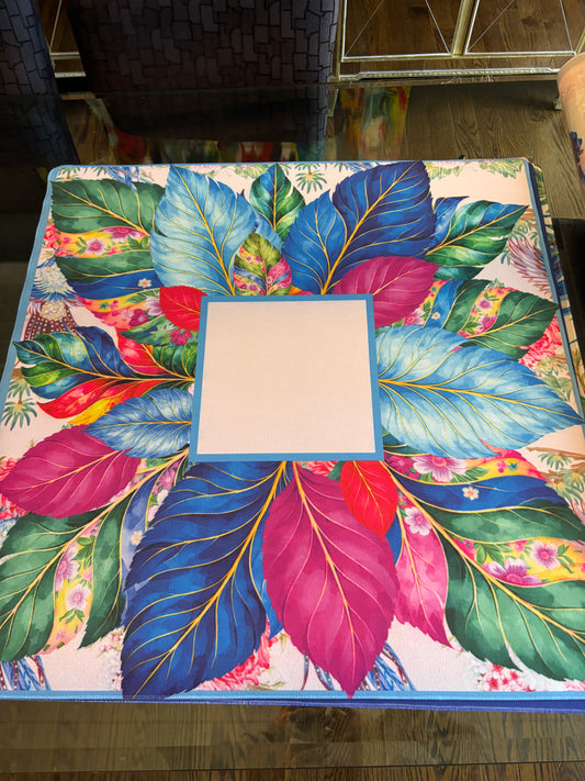 Tobacco Leaves Mahjong Mat: Mahj Game Tabletop (31.5-inch)