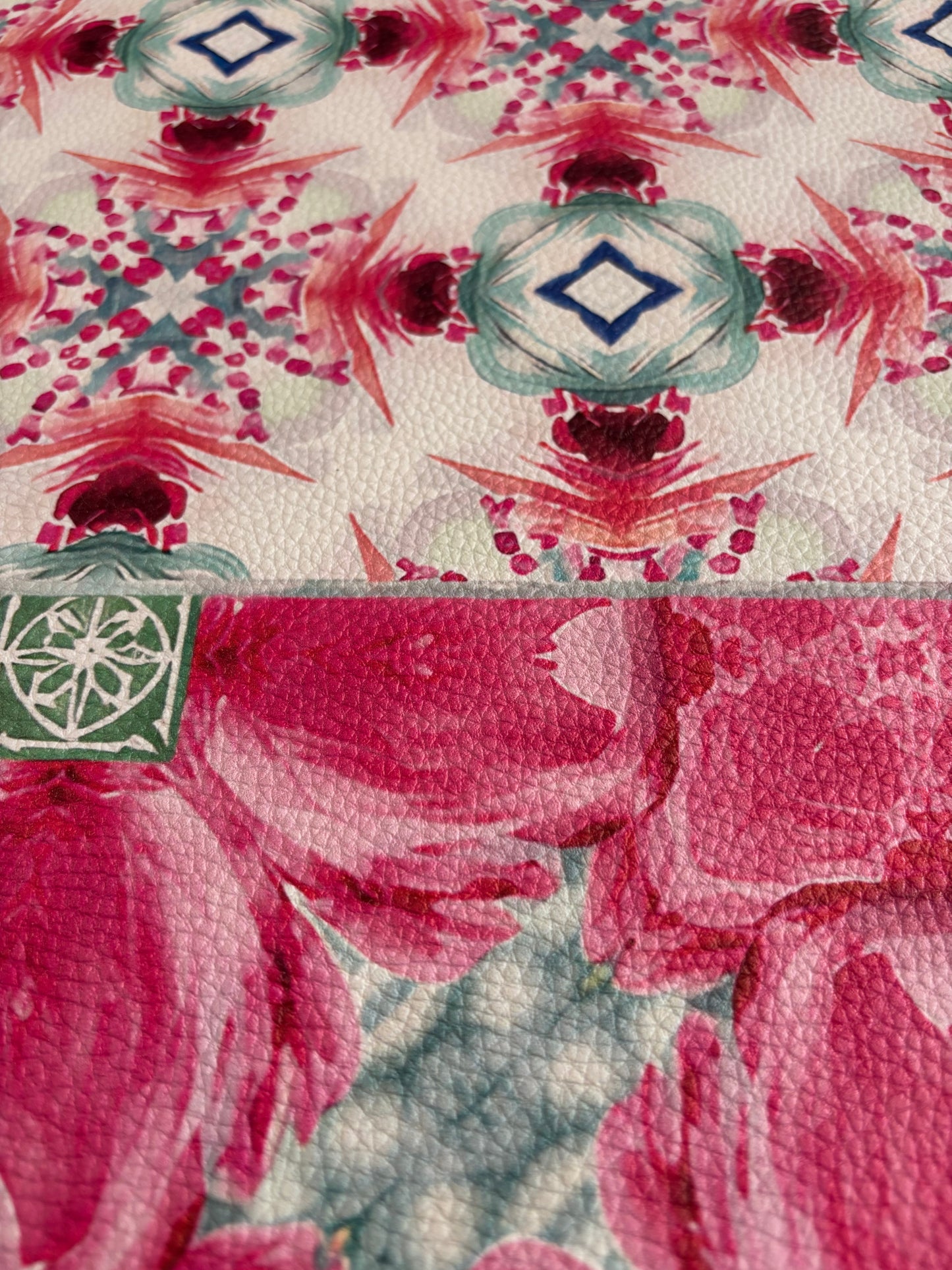 Camellia Kaleidoscope Artist Collab Leatherette Mahjong Mat