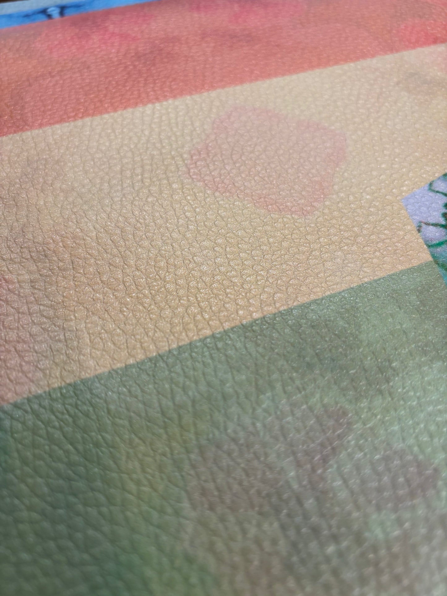Pineapple Pattern no.36 Artist Collab Leatherette Mahjong Mat