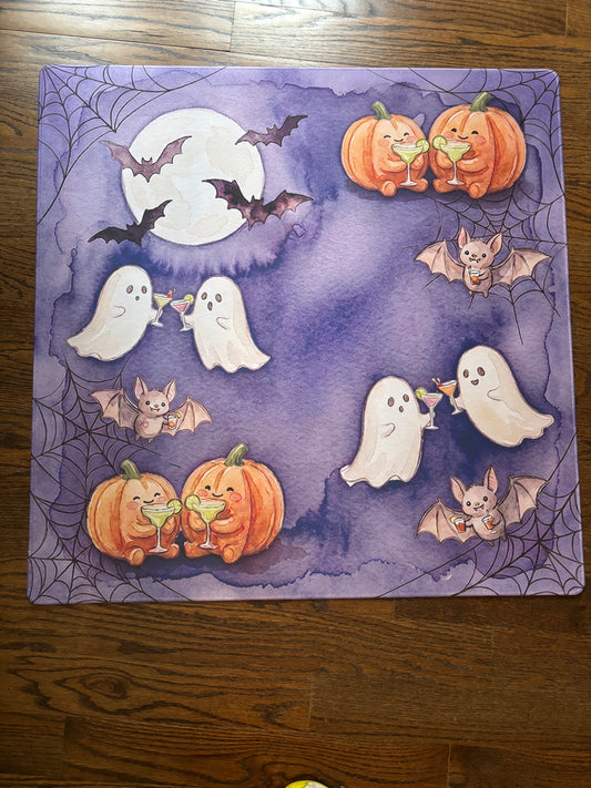 Halloween Happy Hour Neoprene Mahjong Mat