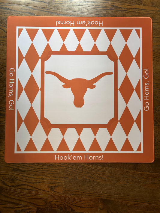 Texas Horns Neoprene Mahjong Mat