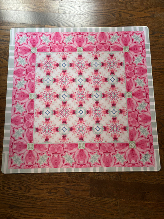 Camellia Kaleidoscope Artist Collab Neoprene Mahjong Mat