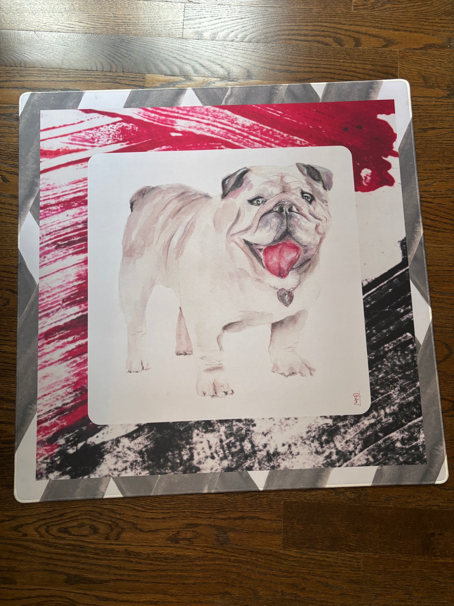 UGA Bulldog Artist Collab Mahjong Mat
