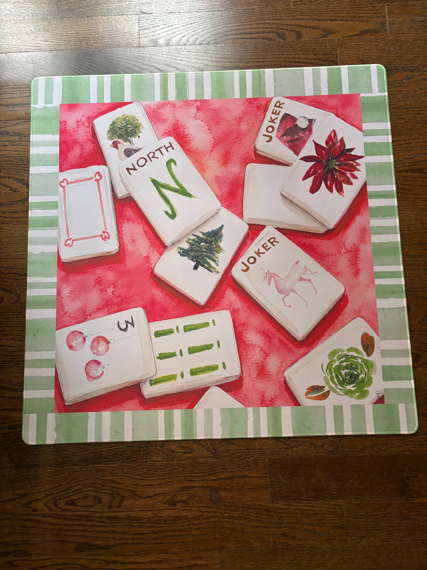 Cheaper than Christmas Tiles Artist Collab Mahjong Mat