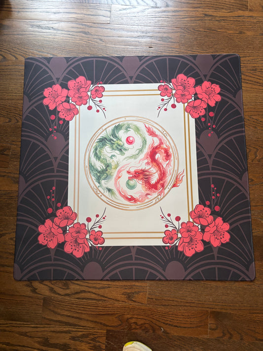 Mahjong Dragon Neoprene Mahjong Mat