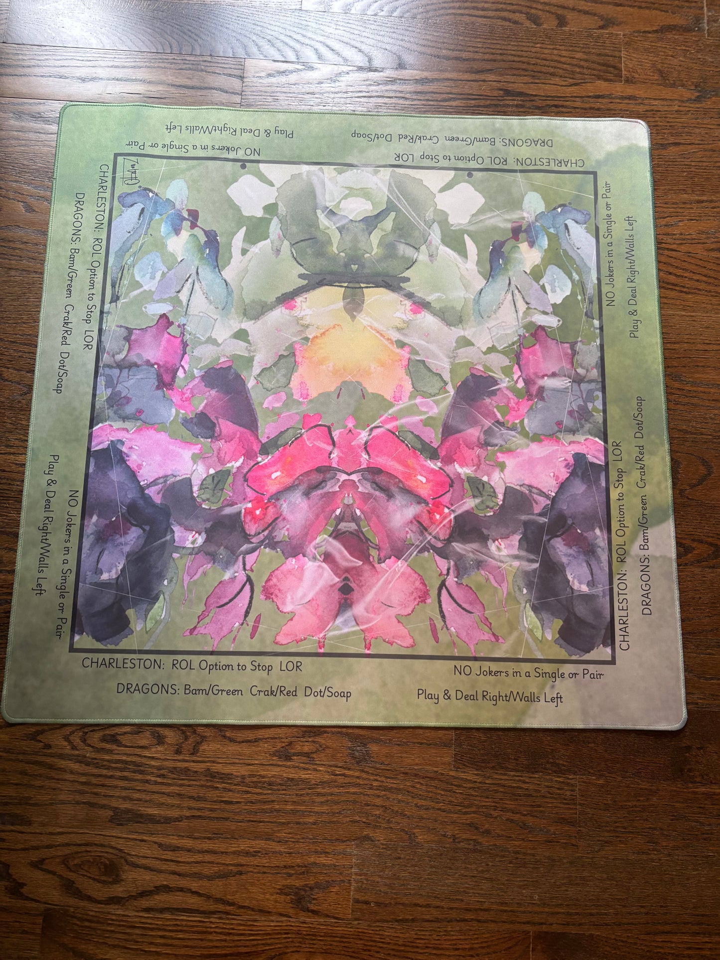Garden Rorschach Artist Collab Mahjong Mat