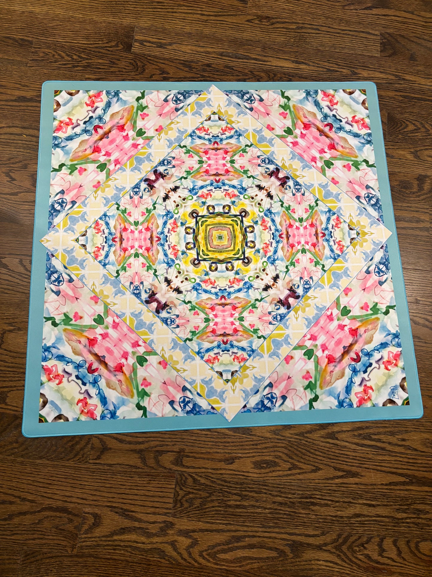 Bohemian Kaleidoscope Artist Collab Neoprene Mahjong Mat