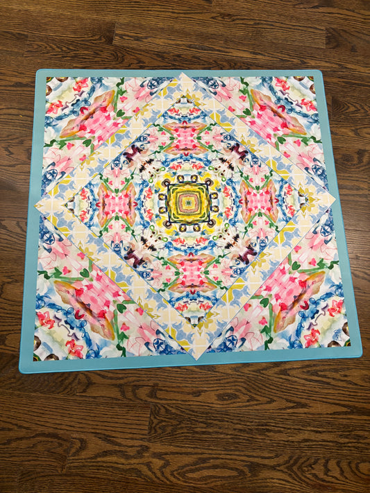 Bohemian Kaleidoscope Artist Collab Neoprene Mahjong Mat