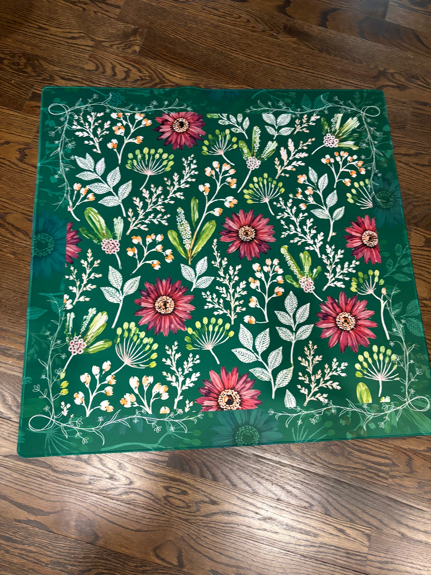 Botanical Jewel Neoprene Mahjong Mat