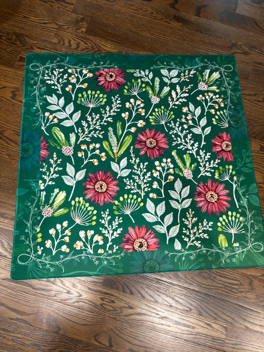 Botanical Jewel Neoprene Mahjong Mat
