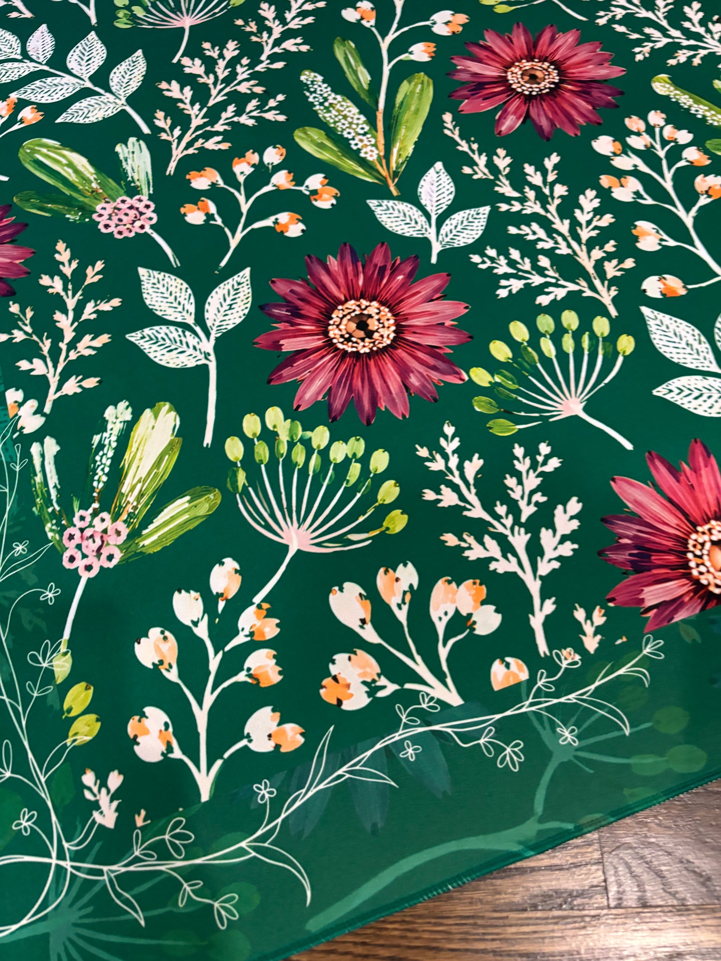 Botanical Jewel Neoprene Mahjong Mat