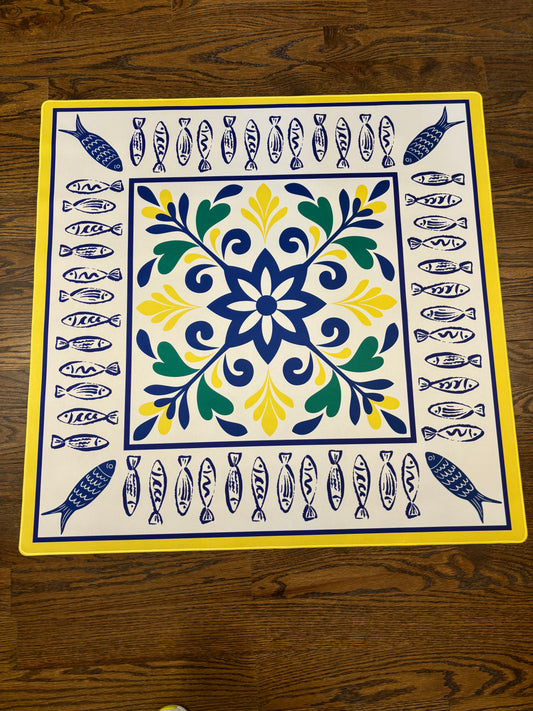 Amalfi Fish Neoprene Mahjong Mat
