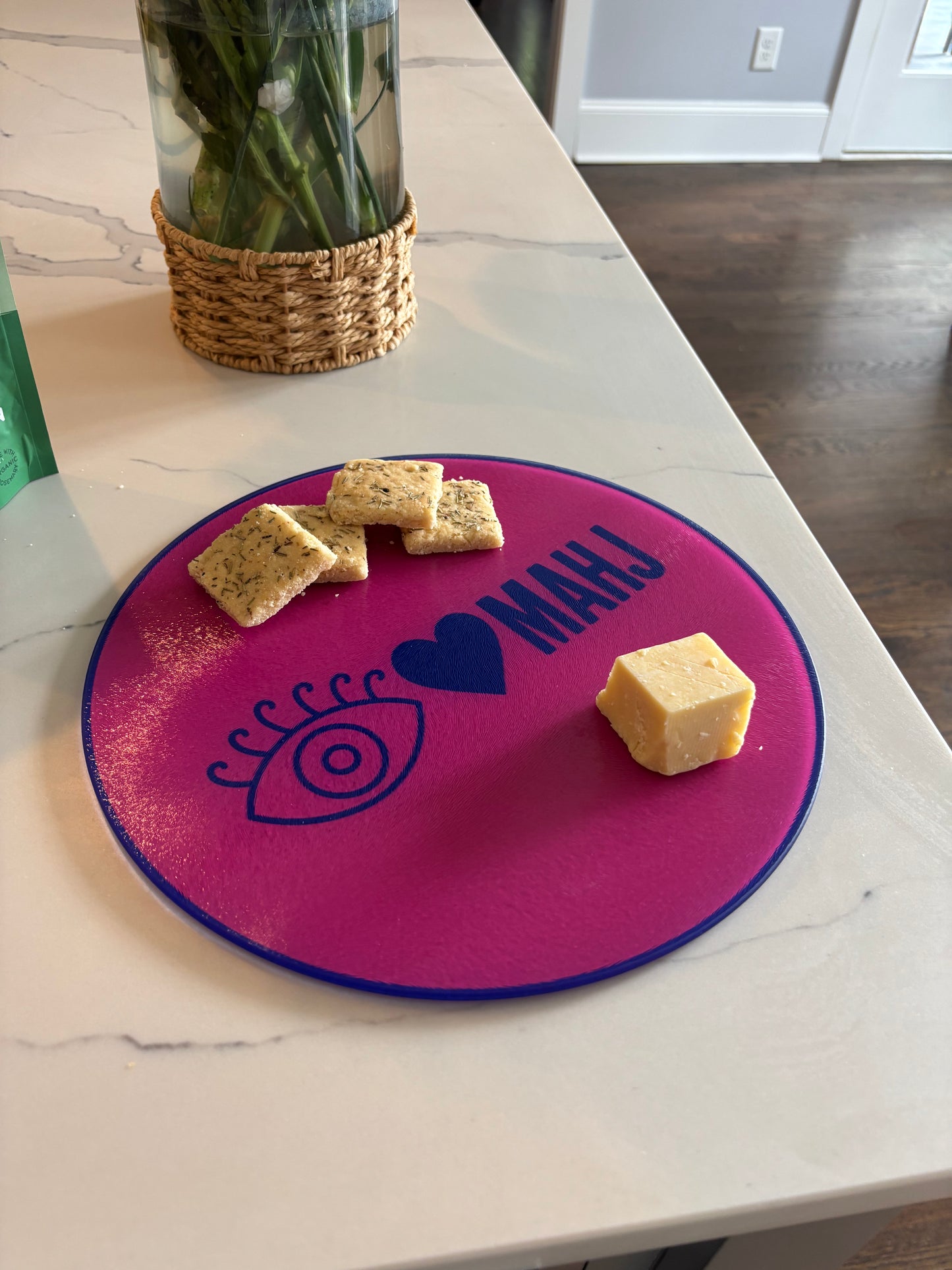 Eye Love Mahjong Charcuterie Board