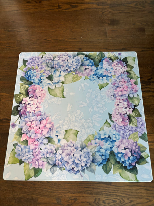 Hydrangea Haven Neoprene Mahjong Mat
