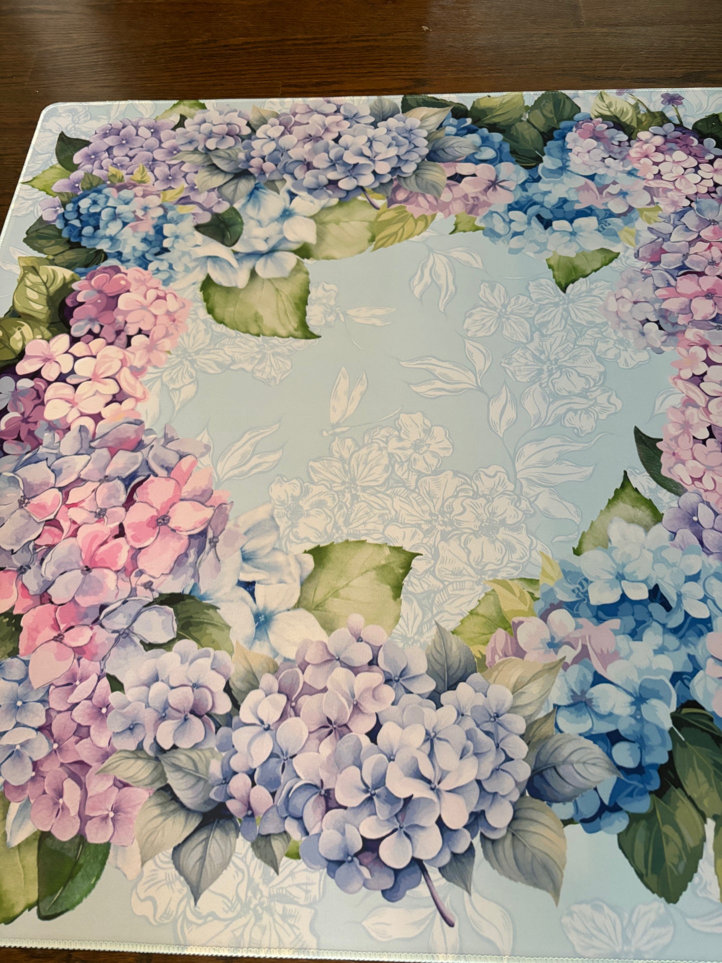 Hydrangea Haven Neoprene Mahjong Mat