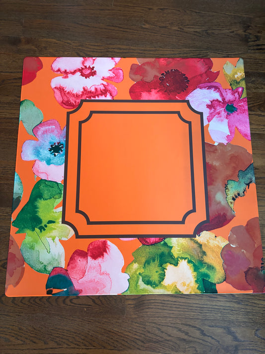 Fall Pop Garden Neoprene Mahjong Mat