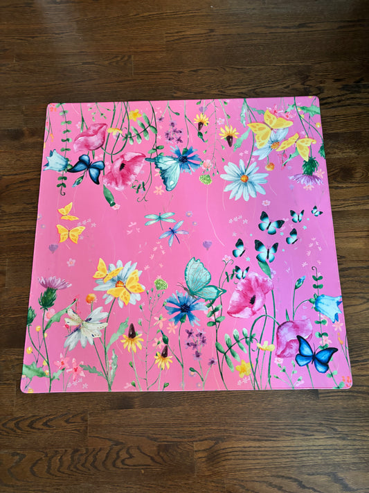 Butterflies in the Park Neoprene Mahjong Mat