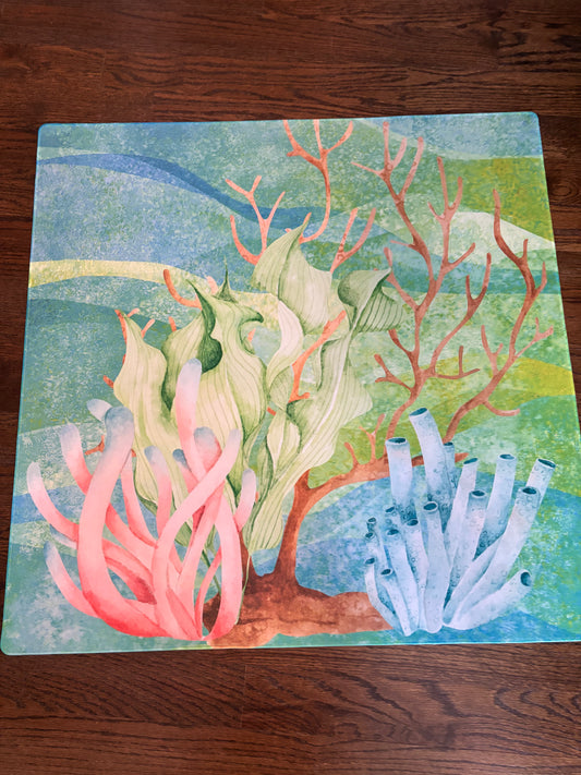 Coral Lake Mahjong Mat Tabletop