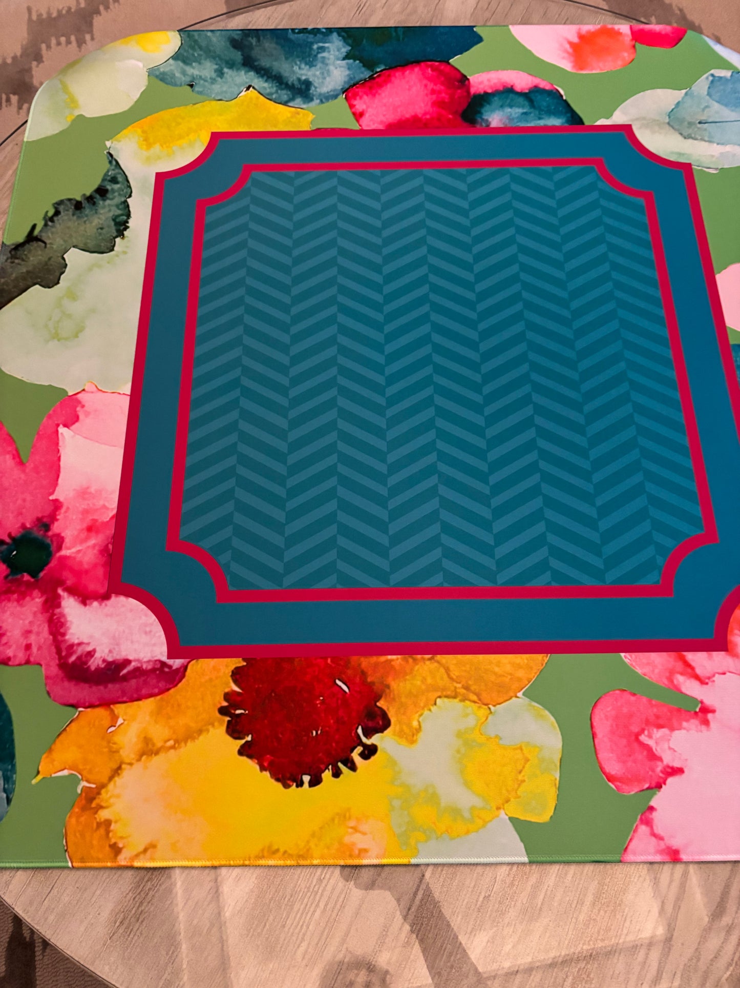 Tropical Pop Neoprene Mahjong Mat