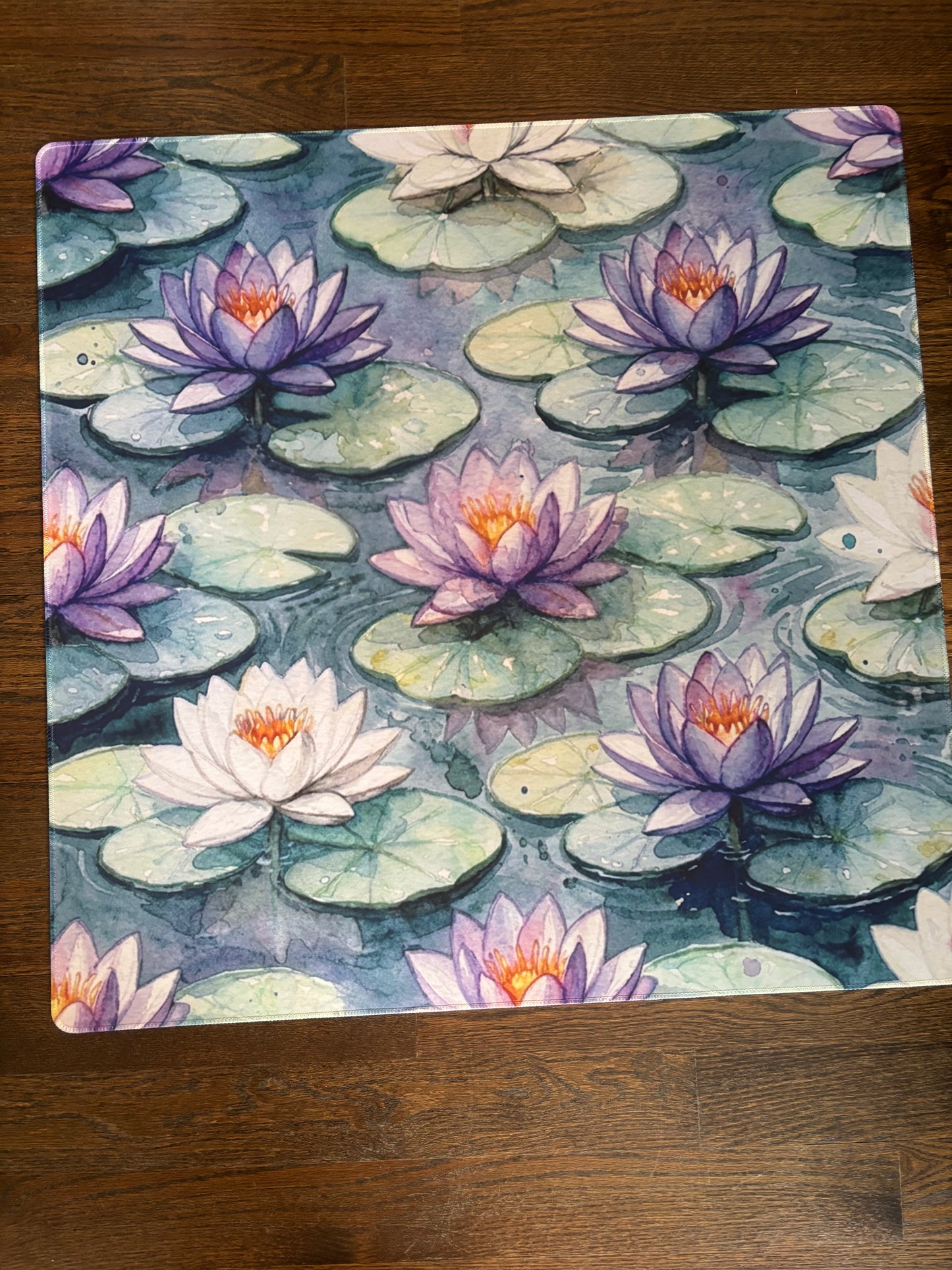 Watercolor Lilies Leatherette