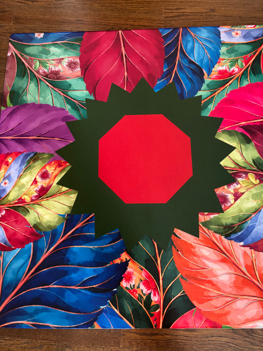Jewel Garden Neoprene Mahjong Mat
