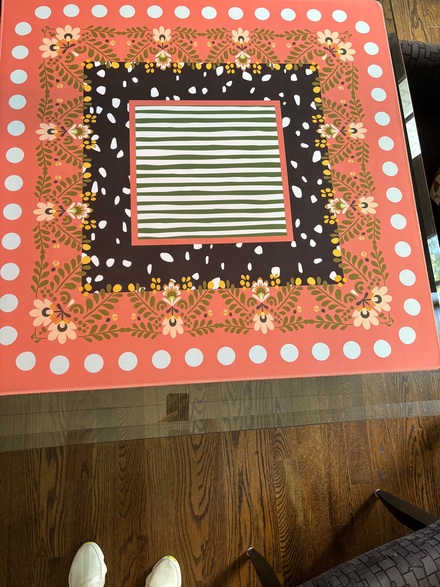 Botanical Garden Neoprene Mahjong Mat