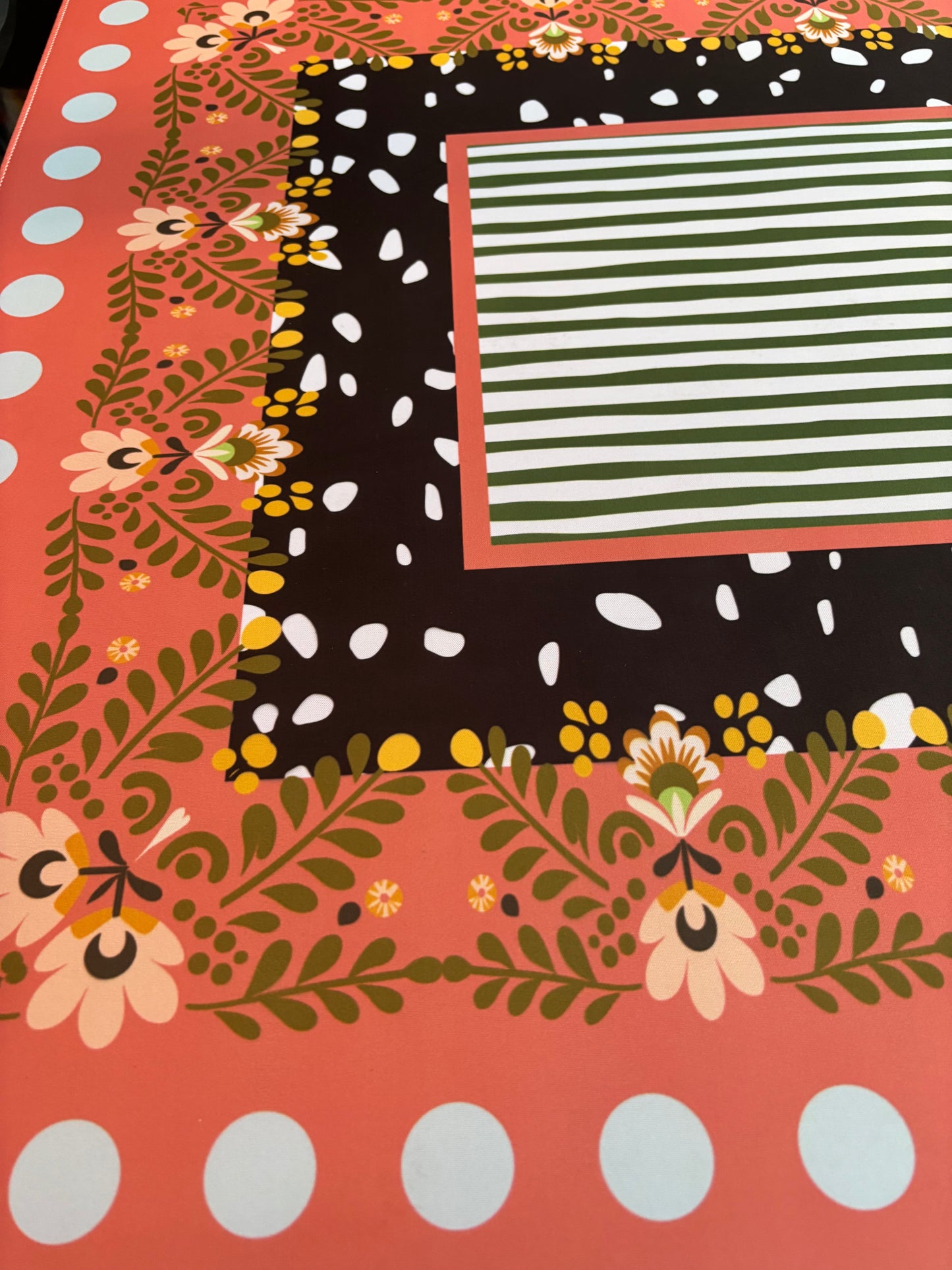 Botanical Garden Neoprene Mahjong Mat