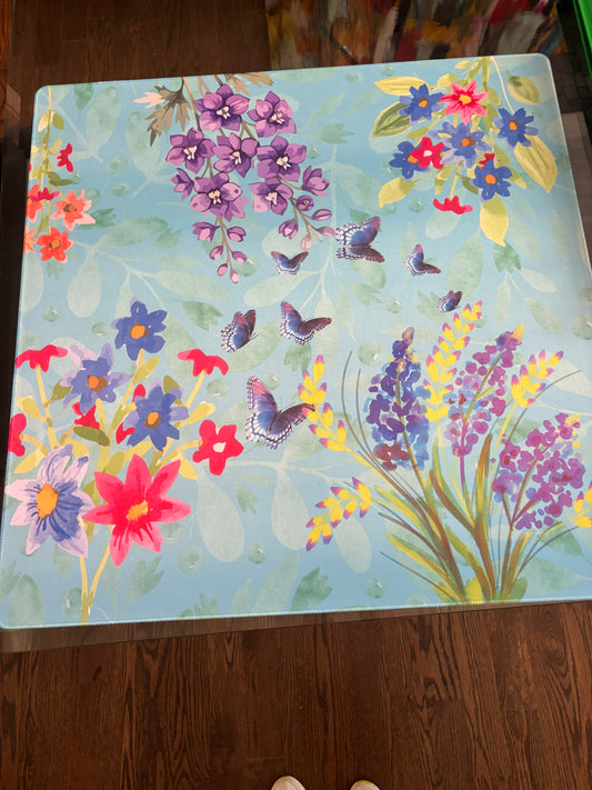 Wildflower Garden Neoprene Mahjong Mat