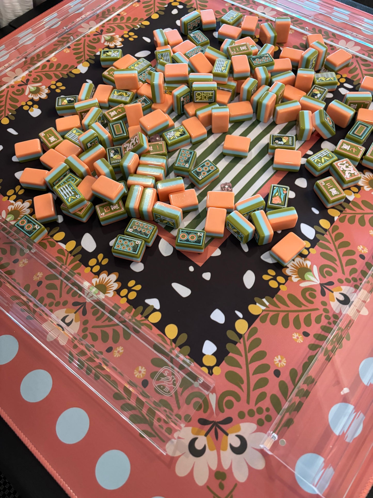 Botanical Garden Neoprene Mahjong Mat