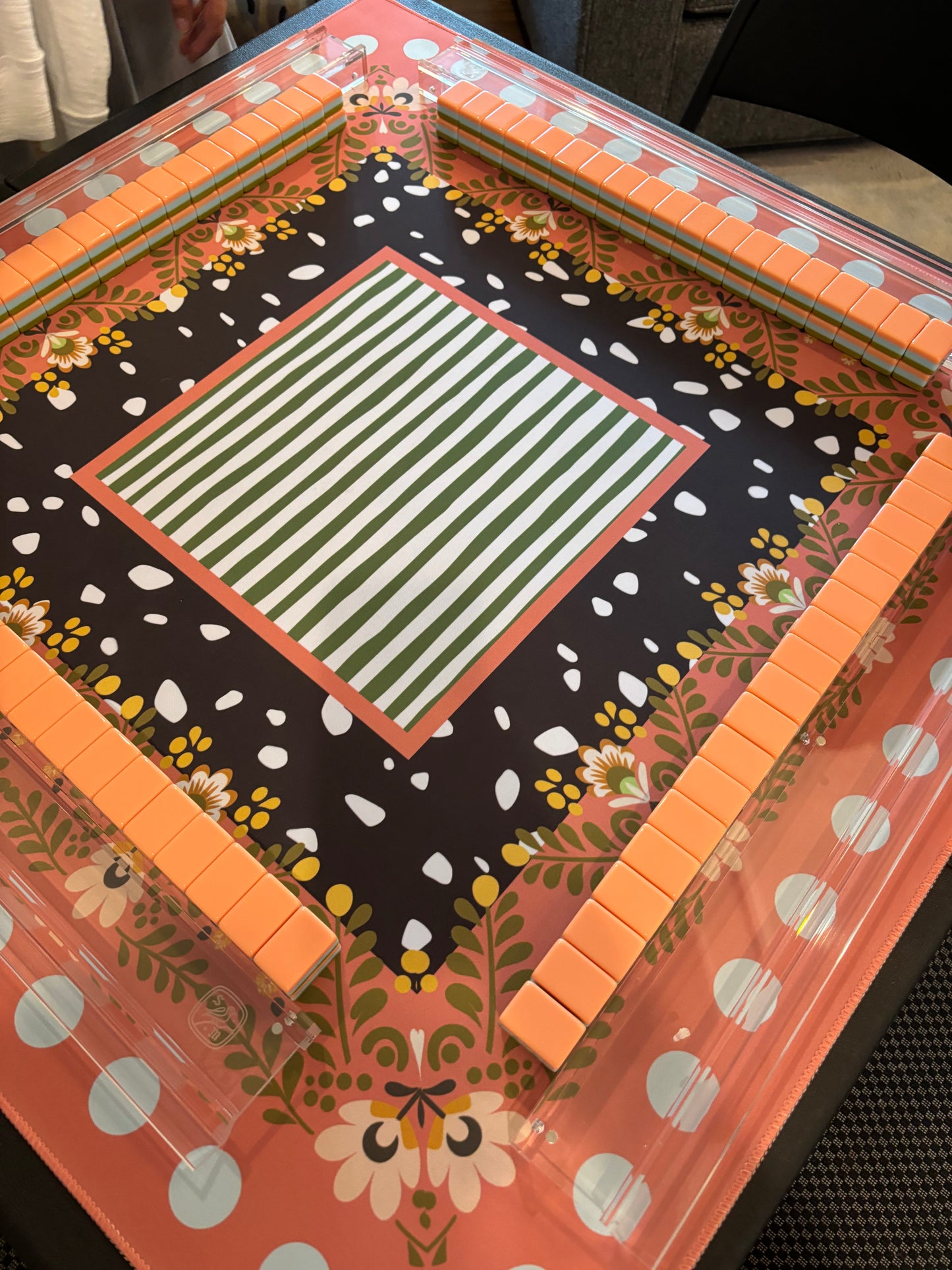 Botanical Garden Neoprene Mahjong Mat