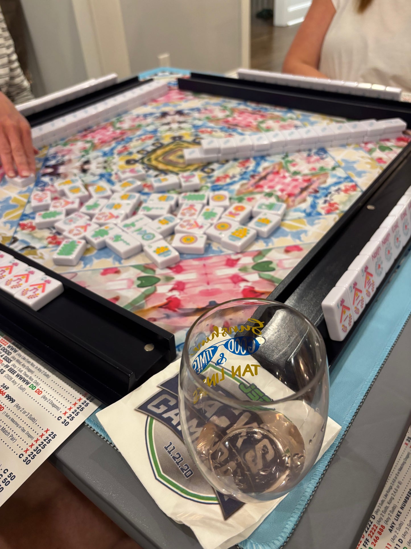 Bohemian Kaleidoscope Artist Collab Neoprene Mahjong Mat