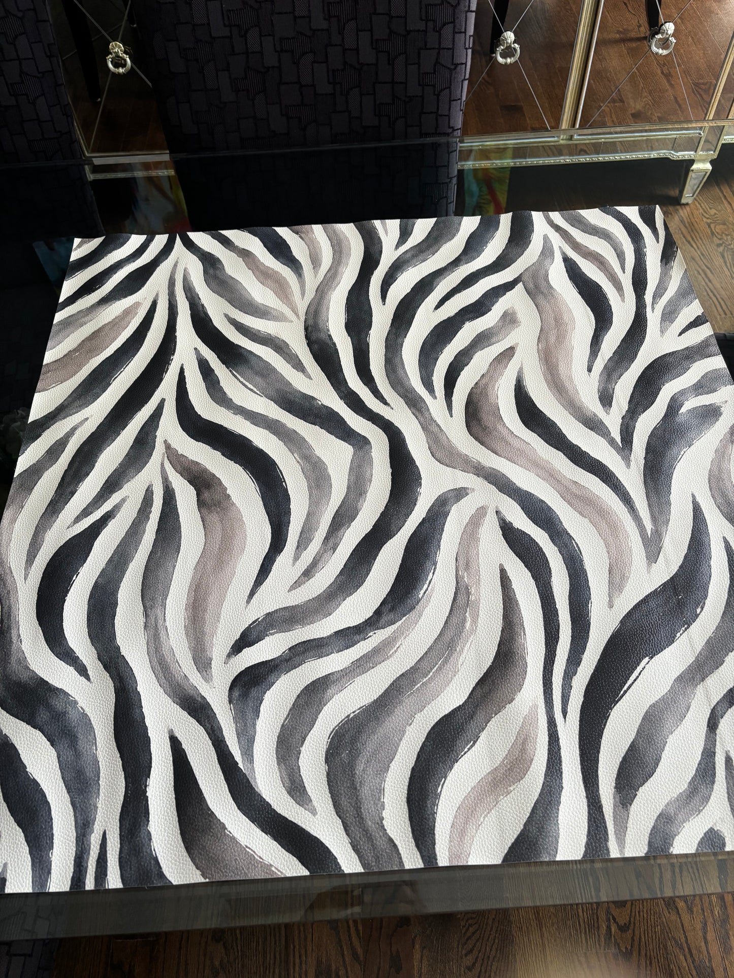 Zebra Leatherette Pattern