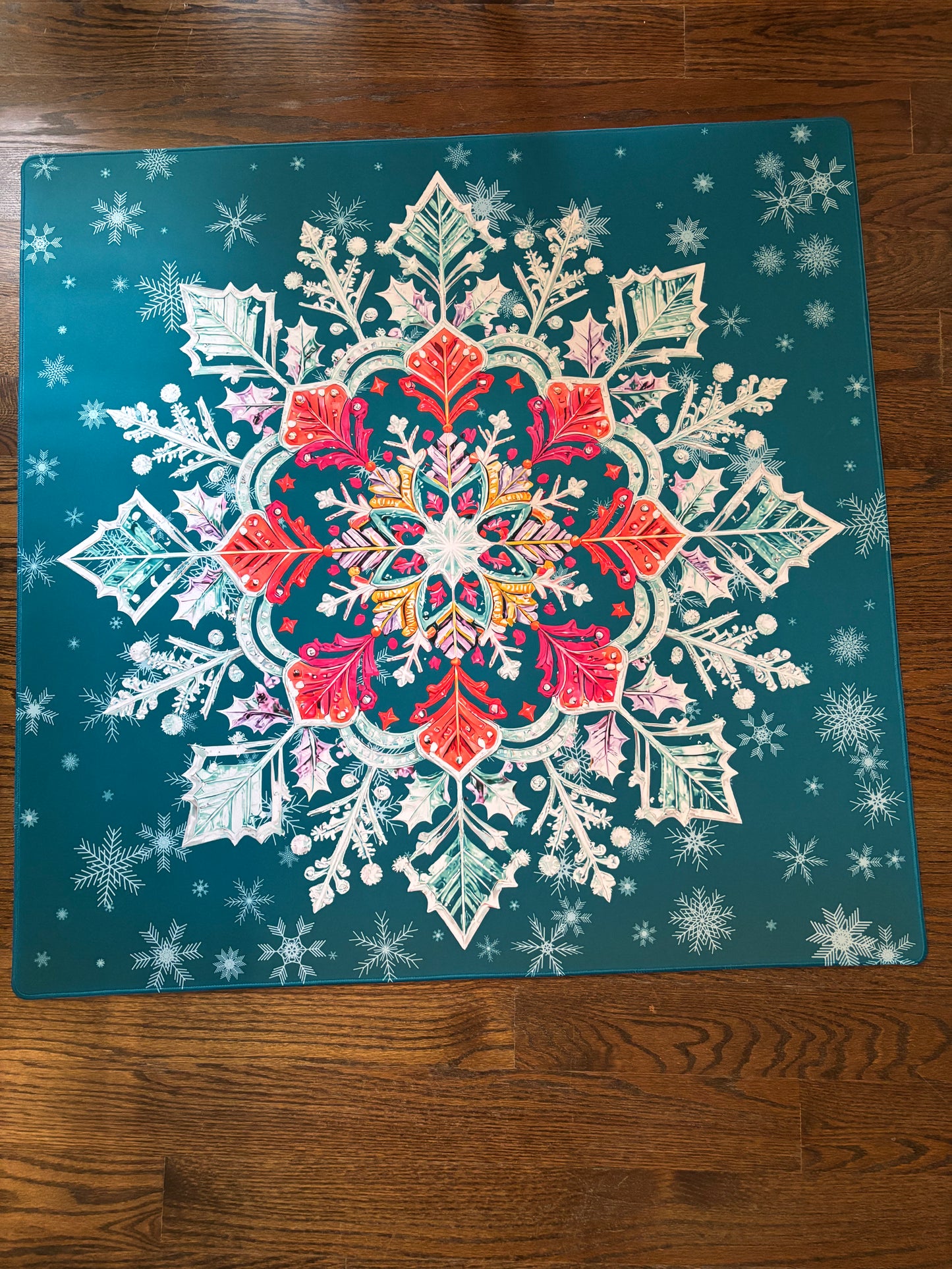 Winter Jewel Neoprene Mahjong Mat