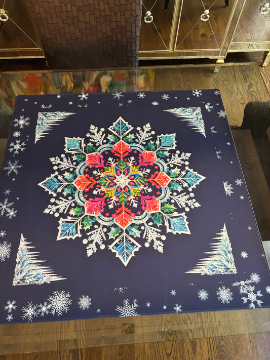 Winter Wonderland Neoprene Mahjong Mat