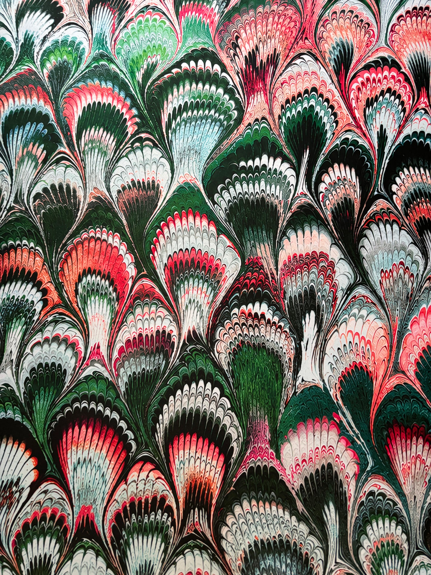 Paint Feathers Neoprene Mahjong Mat