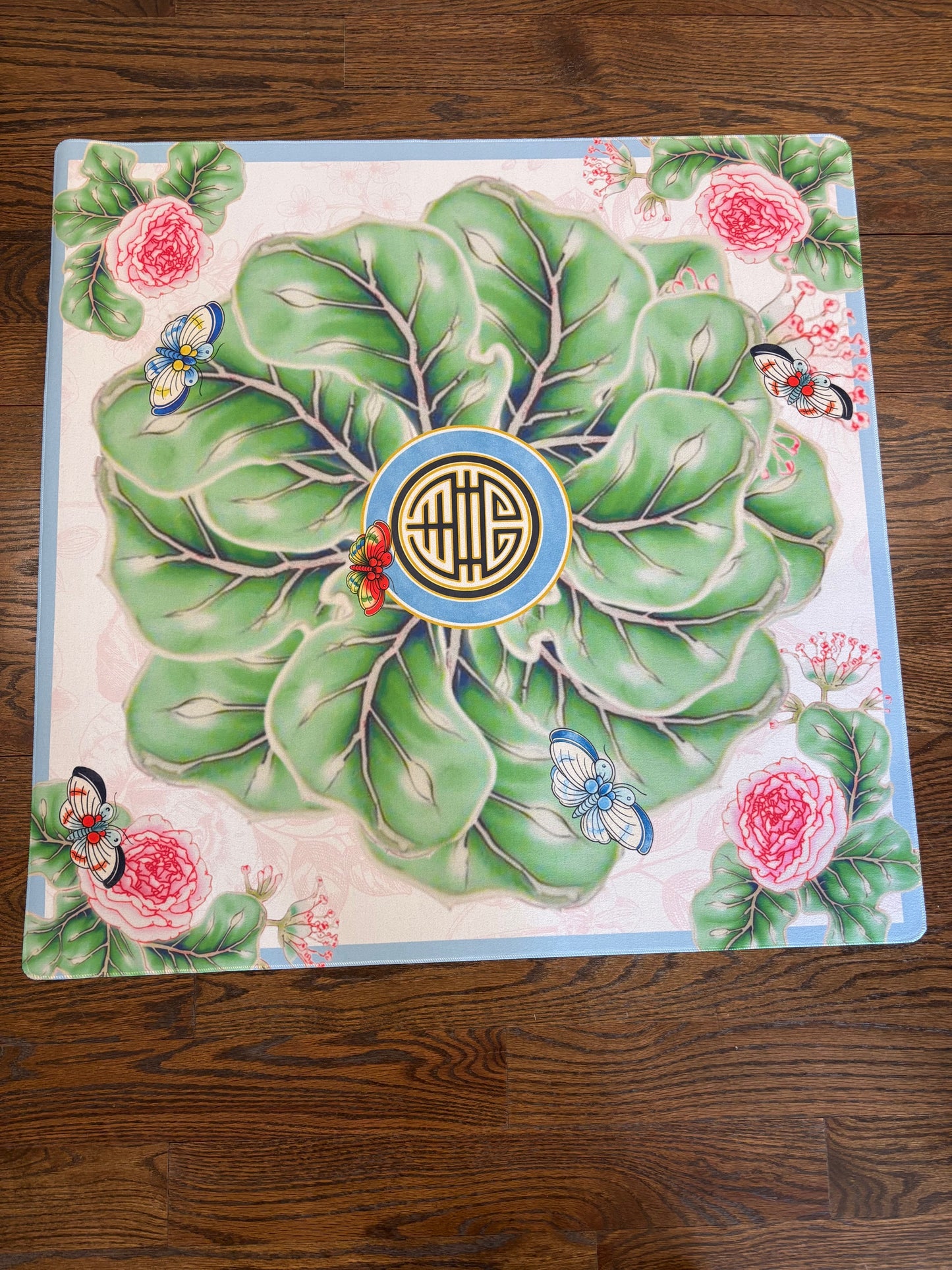 Bok Choy Chinoiserie Neoprene Mahjong Mat