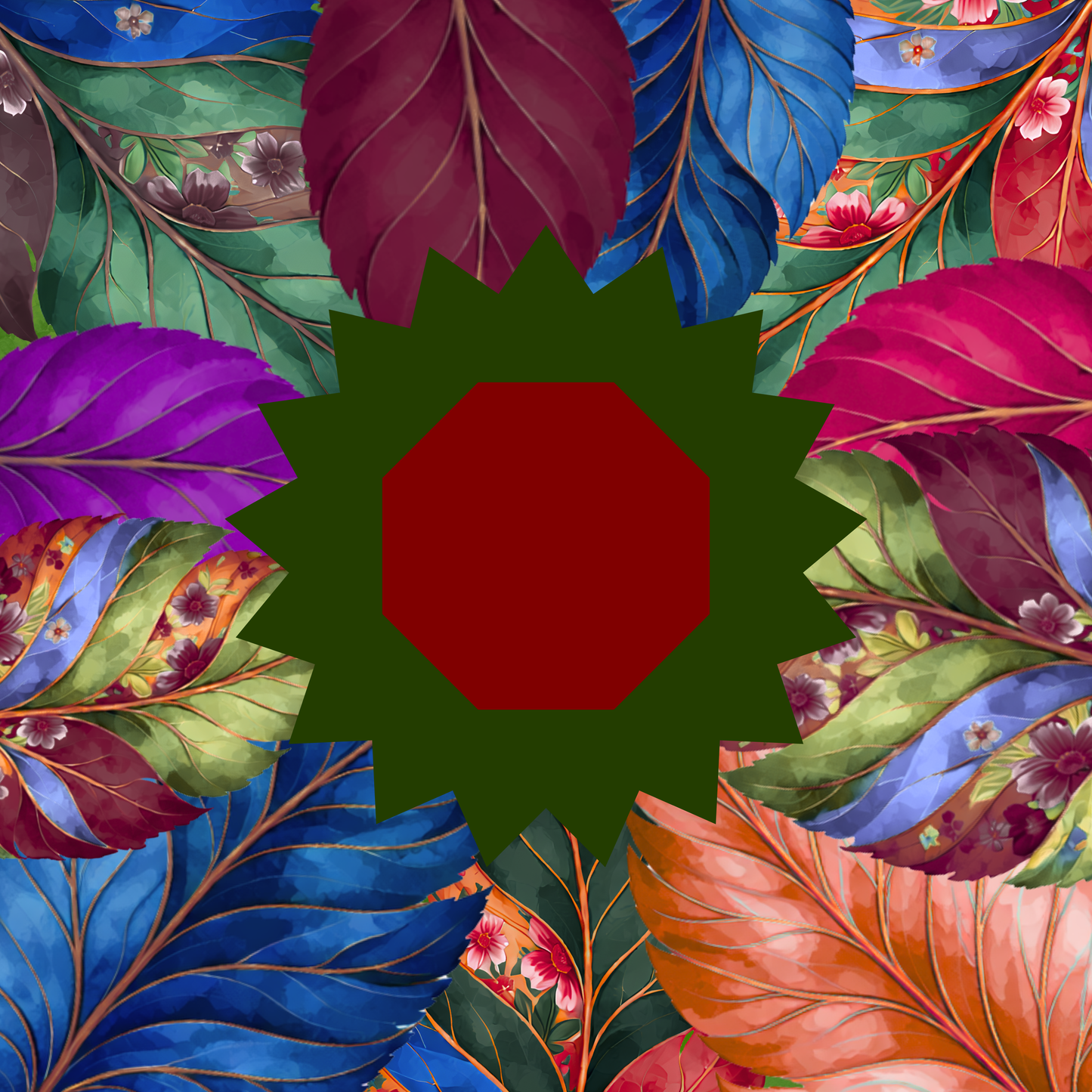 Jewel Garden Neoprene Mahjong Mat