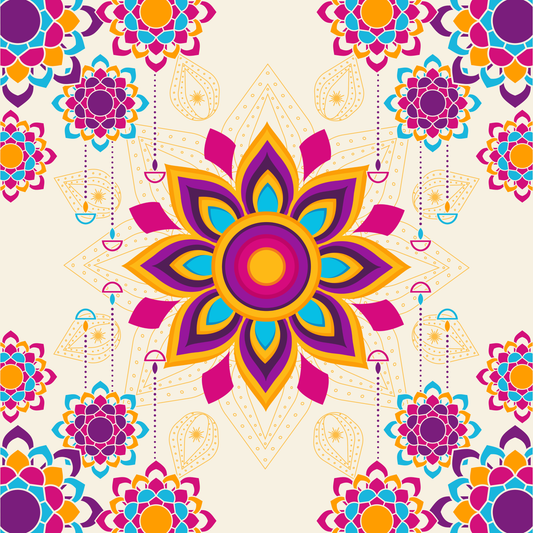Jewel of Diwali Mahjong Mat
