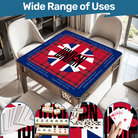 London Calling with Instructions Neoprene Mahjong Mat