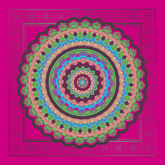 Neon Daze Queen Neoprene Mahjong Mat