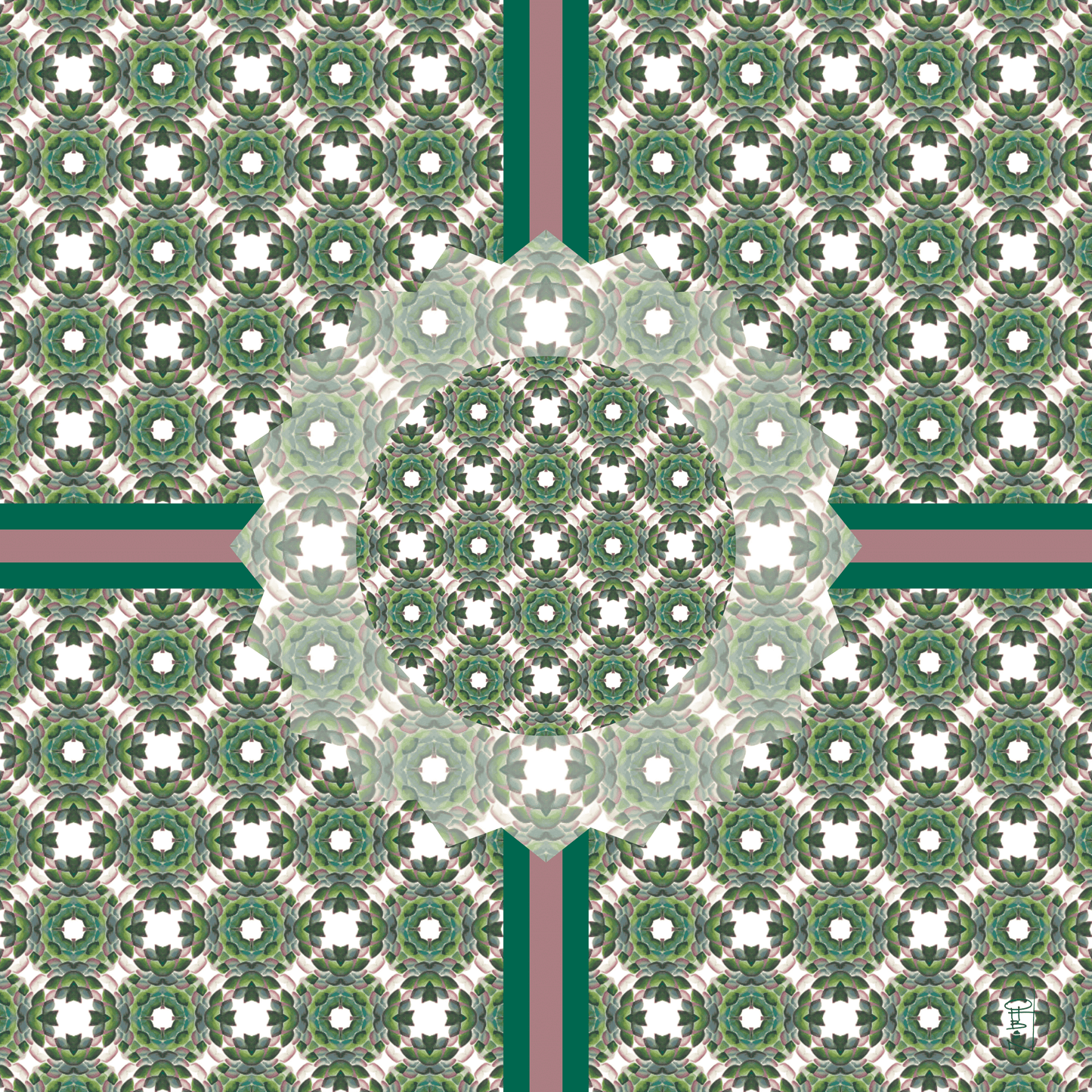 Leatherette Mandala Pattern no. 76