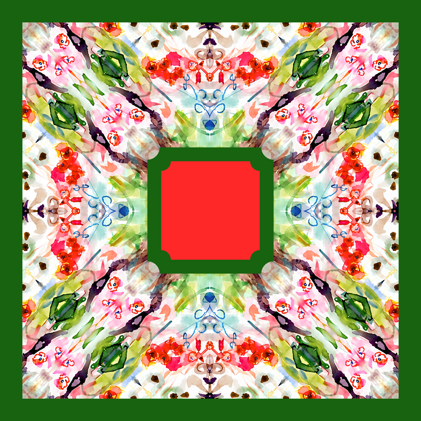 Merry & Bright, Holiday Prism Artist Collab Neoprene Mahjong Mat