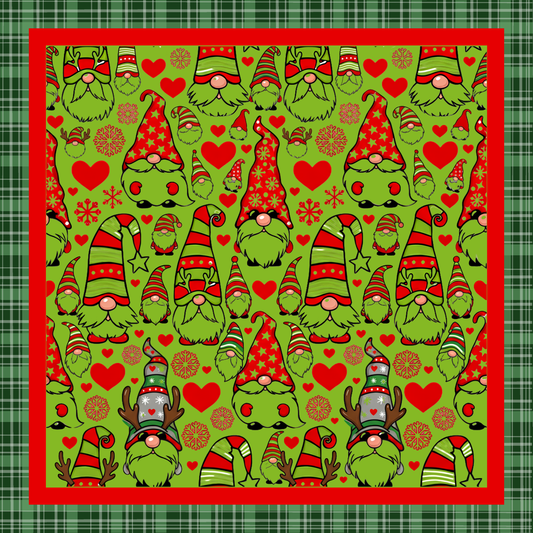 Merry Gnome Mas Neoprene Mahjong Mat