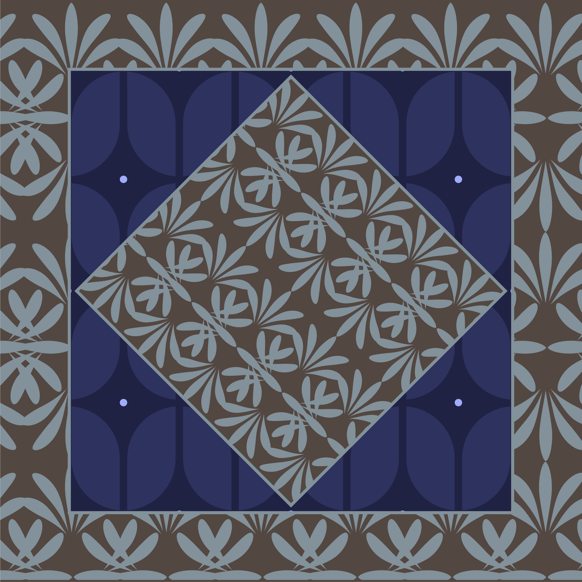 Midnight Mosaic Mahjong Mat