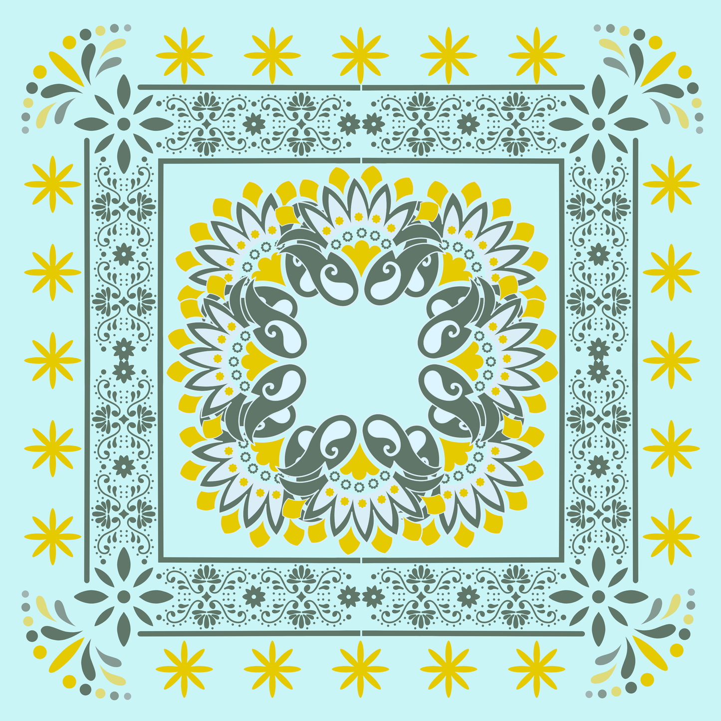 Morning Meadow Neoprene Mahjong Mat