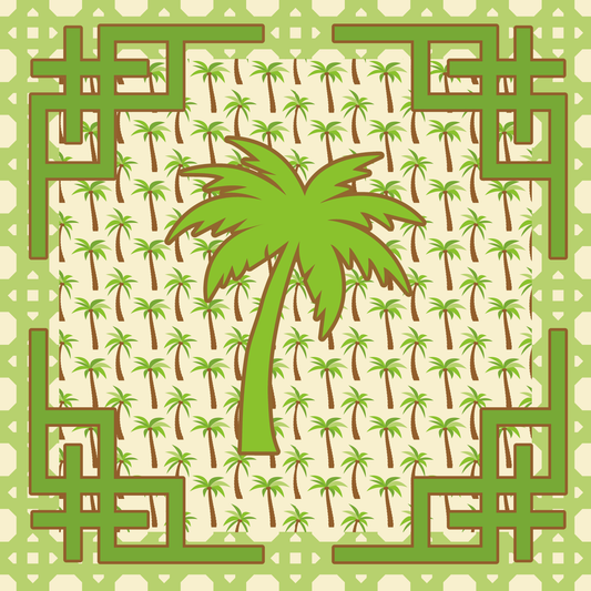 Palm Court Neoprene Mahjong Mat
