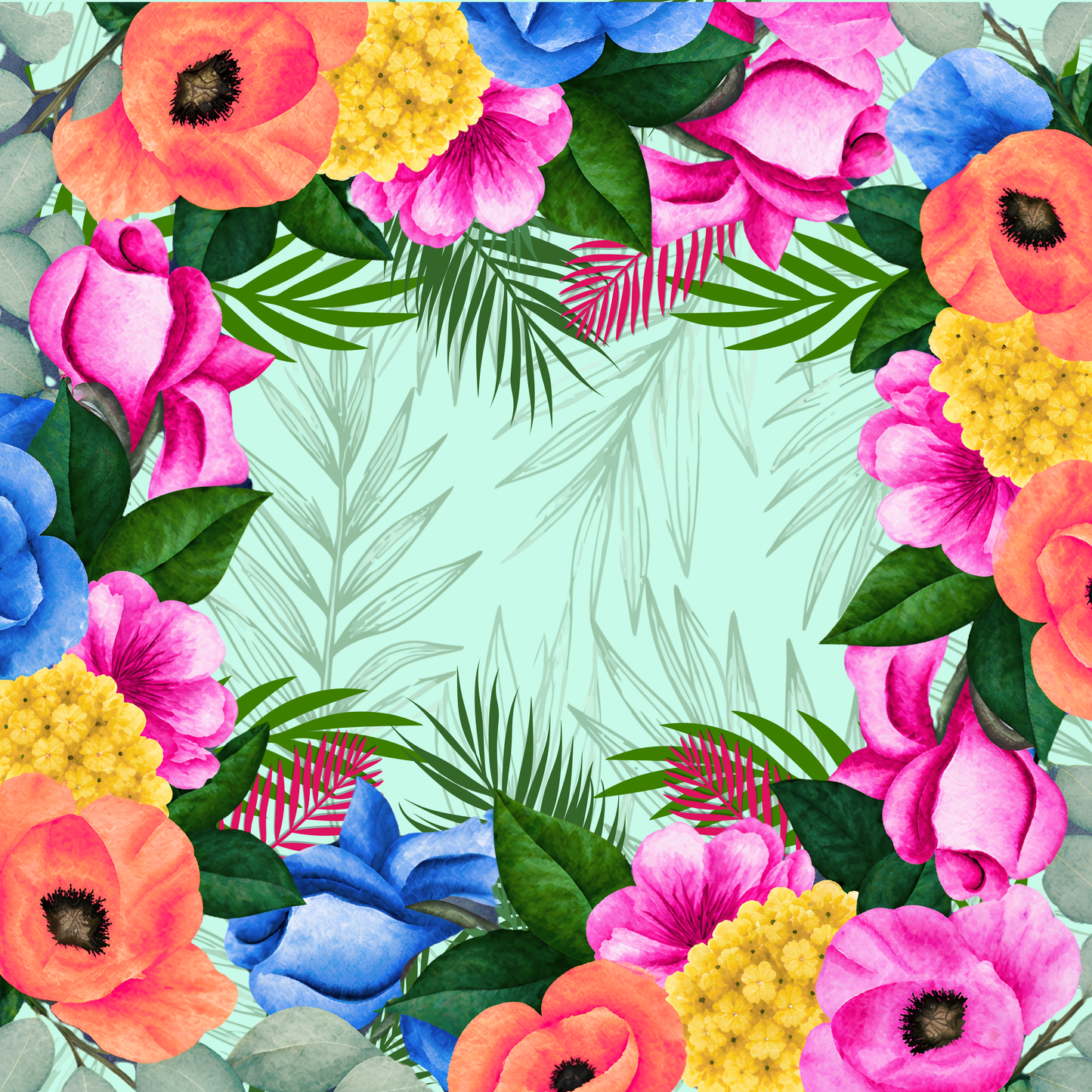 Paradise Neoprene Mahjong Mat