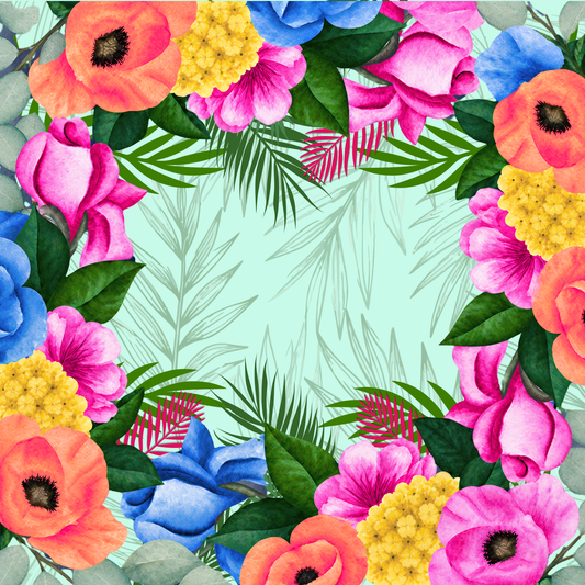 Paradise Neoprene Mahjong Mat