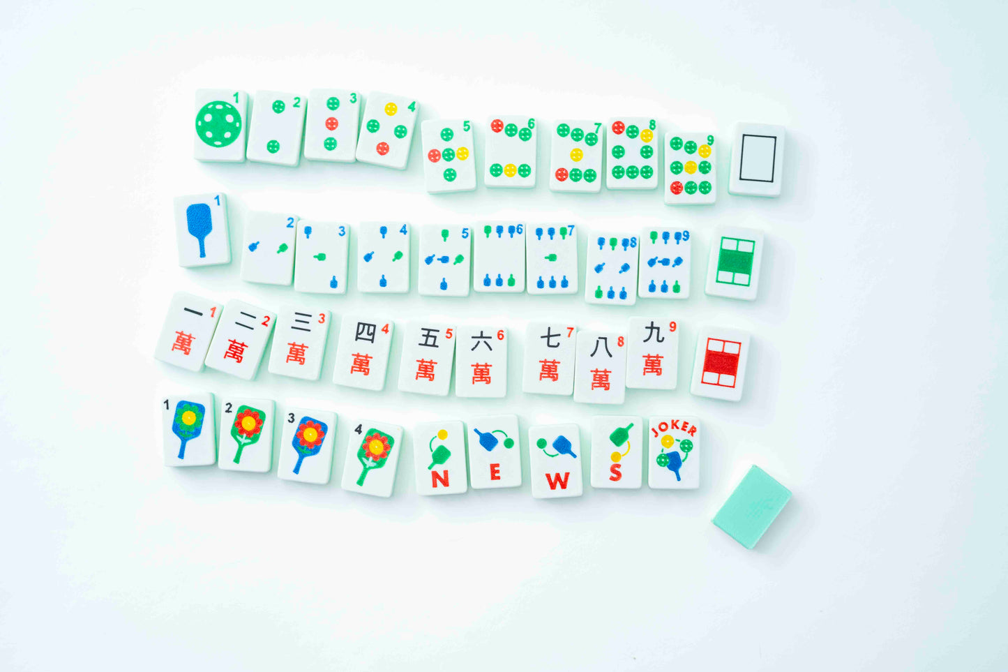 Travel Mahjong Tiles - Pickleball