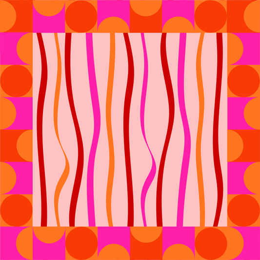 Pink Voltage Neoprene Mahjong Mat